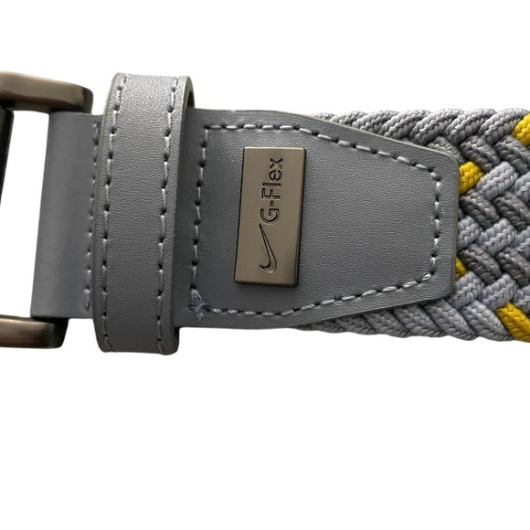 Nike Golf G Flex Woven Stretch Belt Pastel Blue Weave Men's Large (40-42) New - Picture 2 of 5